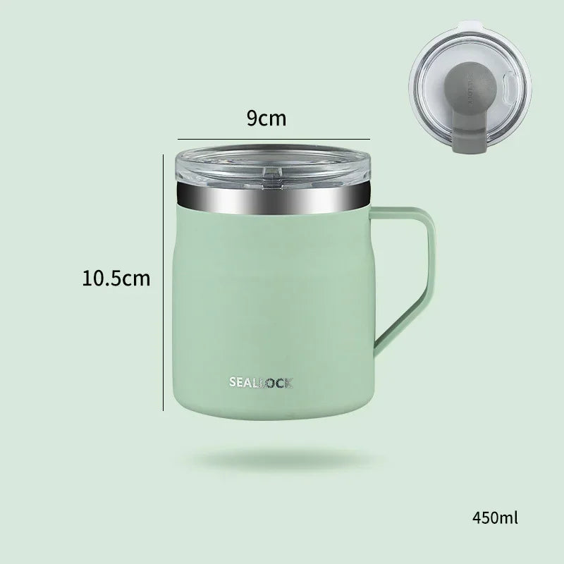 Axyaa Stainless Steel Insulated Water Bottle & Travel Coffee Thermos