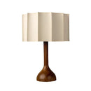 Axyaa Solid Wood Linen LED Table Lamp | Japanese-style Retro Nordic Home Lighting