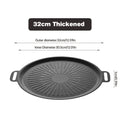 Axyaa Non Stick BBQ Grill Pan: Korean Barbecue Roasting Plate & Camping Cookware