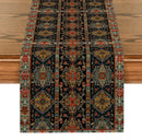 Axyaa National Style Table Runner - Retro Pattern for Dining Decor and Wedding