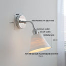 Axyaa Flexible Arm LED Wall Light Colorful Glass Bedside Sconce