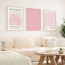 Pink Abstract Sage Matisse Gallery Print Set by Axyaa