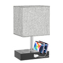 Axyaa 3-Way Dimmable Touch Control Desk Lamp with USB Charging and Phone Stands