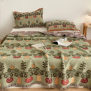 Axyaa Cotton Four-Layer Gauze Fringed Blanket Towel Quilt