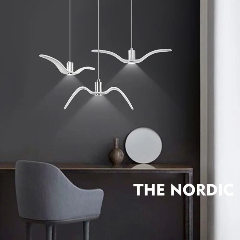 Axyaa Bird LED Pendant Chandelier for Living Room, Bedroom, Bar Lighting