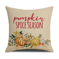 Axyaa Thanksgiving Pumpkin Pillow Cover 45*45cm Home Decor Cotton Linen