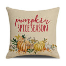 Axyaa Thanksgiving Pumpkin Pillow Cover 45*45cm Home Decor Cotton Linen