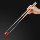 Axyaa Stainless Steel Extra Long Cooking Chopsticks for Noodles, Frying, Chinese Cuisine