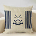 Axyaa Marine Cotton Fish Cushion Cover 45x45CM Square Home Decor Pillow Case