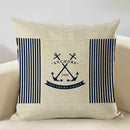 Axyaa Marine Cotton Fish Cushion Cover 45x45CM Square Home Decor Pillow Case