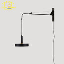 Axyaa Telescopic Swing Arm Wall Lamp LED E27 Long Pole Gold/Black For Home & Bar