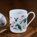 Axyaa Bone  Cafe Tumbler, Chinese Painting Tea Cup