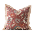 Axyaa Vintage Moroccan Ruffle Print Cushion Cover 45x45cm for Sofa