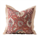 Axyaa Vintage Moroccan Ruffle Print Cushion Cover 45x45cm for Sofa