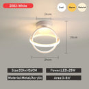 Axyaa LED Corrugate Ceiling Light: Modern Aluminum Home Lighting Fixture