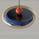 Axyaa Round Glass Pendant Light for Corridor Hallway Bedroom and Foyer