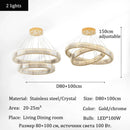 Axyaa Circular Ring Chandelier Pendant Light for Living Dining Bedroom Home Decor