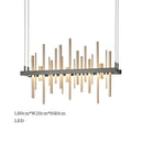 Axyaa Stainless Steel Pendant Chandelier for Home Decor & Indoor Lighting