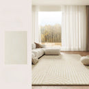 Axyaa Plush Cream Style Living Room Carpet: Soft, Thick, Washable, Large Area Rug