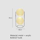 Axyaa LED Chrome Metal Floor Lamp with White Acrylic Ball - Modern Living Room & Hotel Lighting