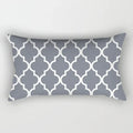 Axyaa Nordic Grey White Geometric Square Pillowcase for Home Decor