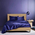 Axyaa Luxury Satin Bed Sheet Set: Queen/King Size Solid Silky Bed Linen Set