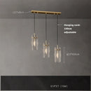 Axyaa Gold Pendant Lights - Glass Art Collection with Dimmable LED