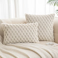 Axyaa Winter Cozy Cushion Cover - Soft Fluffy Square Pillow Cover for Home Sofa