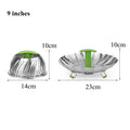 Axyaa Stainless Steel Steamer Basket | Non-Stick Food Rack | Kitchen Accessory