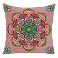 Axyaa Mandala Print Flax Pillowcase 45*45cm - National Wind Home Decor