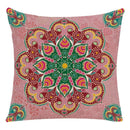 Axyaa Mandala Print Flax Pillowcase 45*45cm - National Wind Home Decor