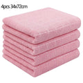 Axyaa Cotton Kitchen Towels Set of 4, Ultra Soft Absorbent Dishcloths