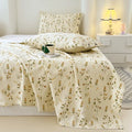 Axyaa Cotton Coarse Sheet Set - Single Piece, Summer Bedding