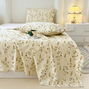 Axyaa Cotton Coarse Sheet Set - Single Piece, Summer Bedding