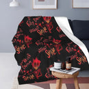 Axyaa Hazbin Hotels Fleece Blanket for Winter Coziness