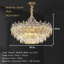 Axyaa Crystal LED Ceiling Chandeliers for Elegant Home Lighting