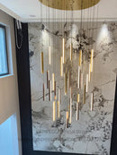 Axyaa Long Ceiling LED Chandelier for Living Room Decoration