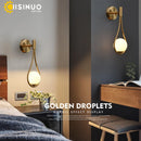 Axyaa Gold Wall Sconce Lamp Nordic Style Bedroom Corridor Decor