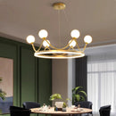 Axyaa Vintage Pendant Ceiling Chandelier for Indoor Dining Room and Living Room Lighting