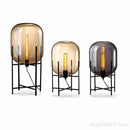 Axyaa Contemporary Glass Table Lamp: Elegant LED Desk Decor for Bedroom & Living Room