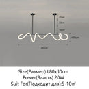 Axyaa Nordic LED Chandelier for Home Decor - Luminous Pendant Lighting