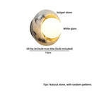Axyaa Bulgari Stone LED Wall Lights: Modern Nordic Bedroom Luxury Bedside Lamp