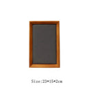 Axyaa Solid Wood Microfiber Velvet Jewelry Display Tray with Inner Oblique Design