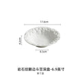 Axyaa Stone Pattern Porcelain Deep Bowl for High-end Dining