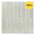 Axyaa Decorative 3D Tile Sticker Peel Stick Backsplash Kitchen Wall Panel Waterproof