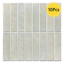 Axyaa Decorative 3D Tile Sticker Peel Stick Backsplash Kitchen Wall Panel Waterproof