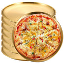 Axyaa Round Camping Dinner Plates, Rust-Proof & Stackable, Set of 8