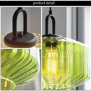 Axyaa Glass LED Pendant Chandelier for Modern Minimalist Home Decor Lighting