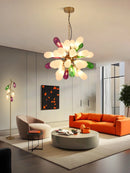Axyaa Glass Teardrop Chandelier Modern Artistic Designer Pendant Light