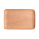 Axyaa Wooden Butterfly Tray - Japanese Dining Pastry Plate, Solid Wood, Rectangular